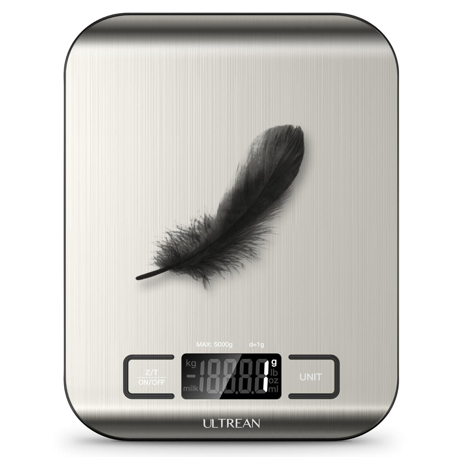 Ultrean Food Scale: Accurate Grams/Oz, Effortless Tare