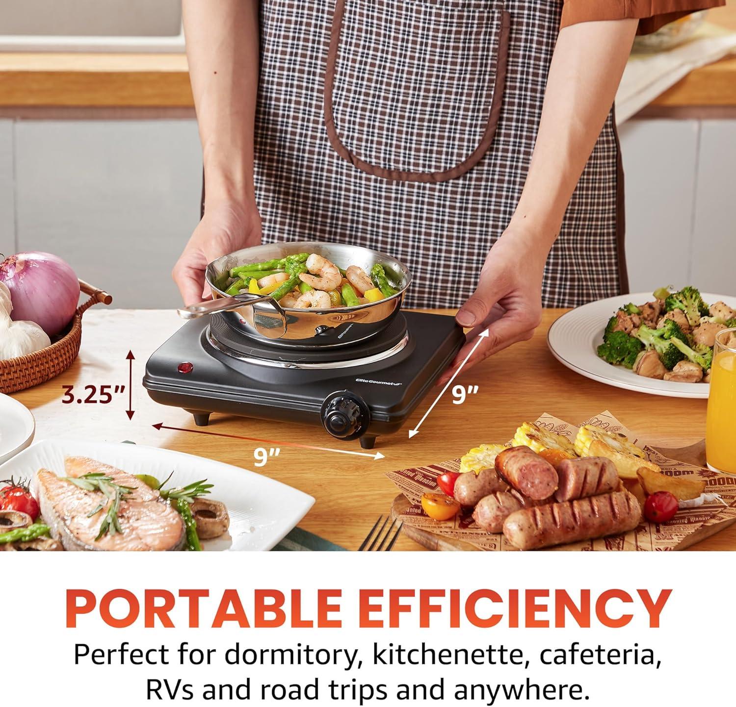 Elite Gourmet ESB-301BF Review: Precise 1000W Heat, Easy Cleanup
