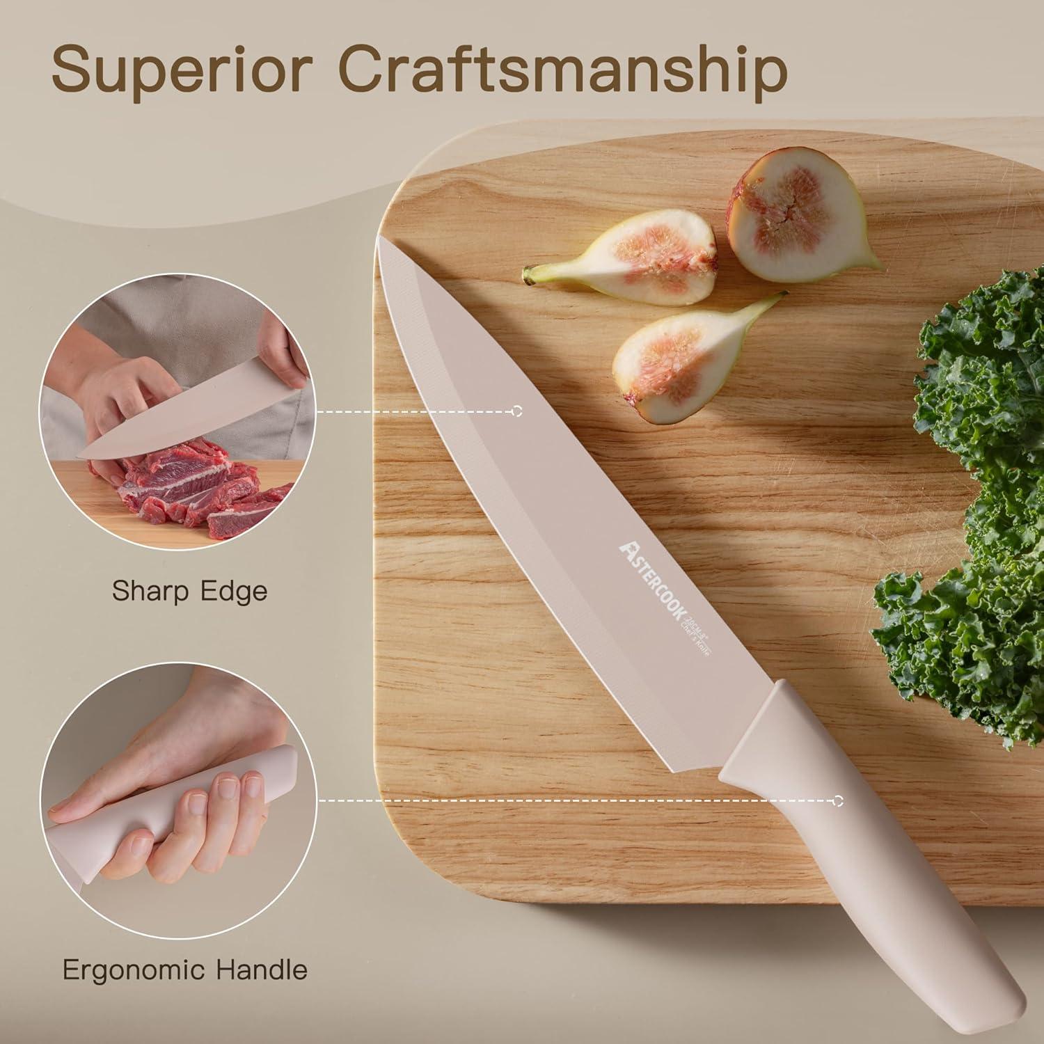 Astercook Knife Set Review: Anti-Rust, 13-Piece, Dishwasher-Safe