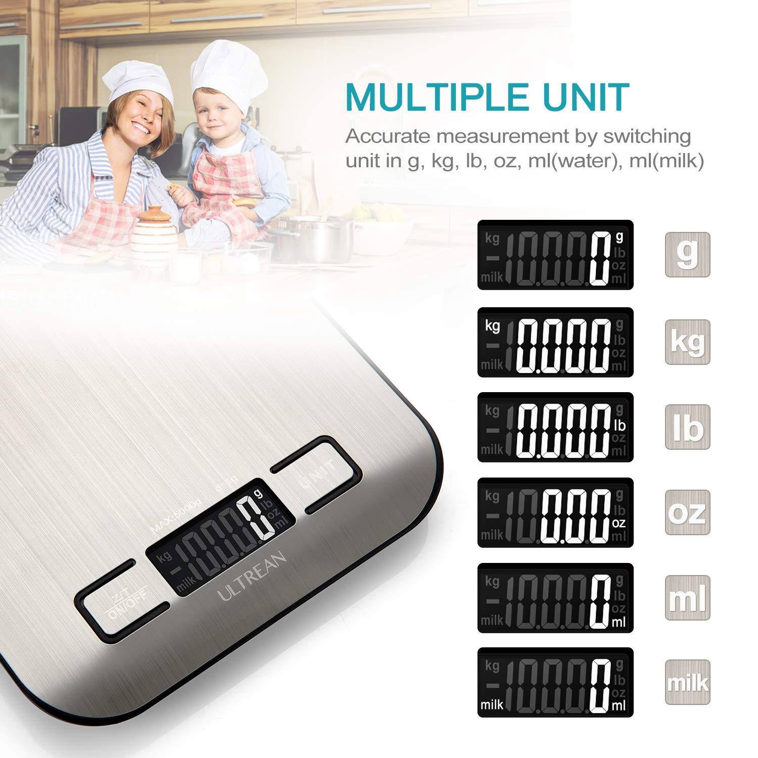 Ultrean Food Scale: Accurate Grams/Oz, Effortless Tare